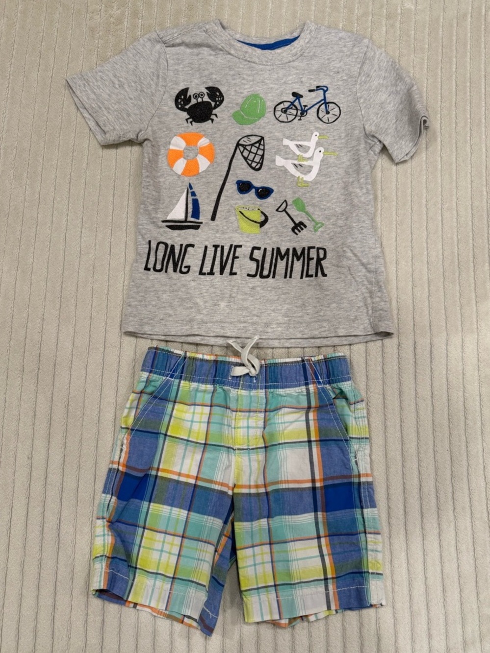 Gymboree “Long Live Summer” Shirt and Shorts Outfit size
